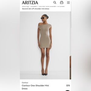 Aritzia off shoulder xs dress